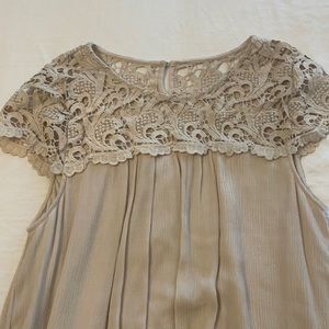 Cream Babydoll Dress